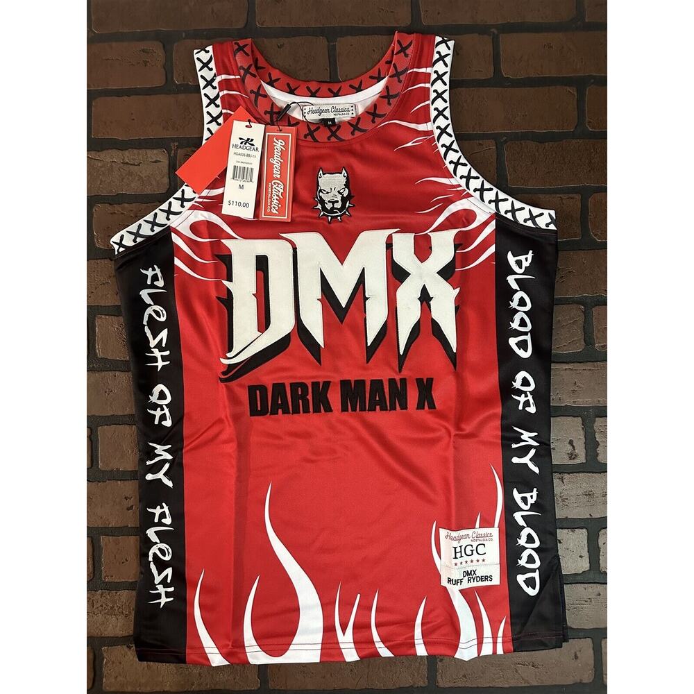DMX Dark‎ Man X Headgear Classics Basketball Jersey~Never Worn~S-3XL
